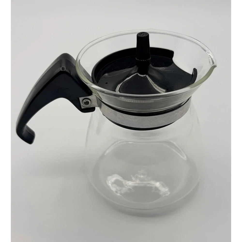 Vintage Pyrex Corning Small Single Serve Glass Coffee Carafe/Coffee Pot With Lid